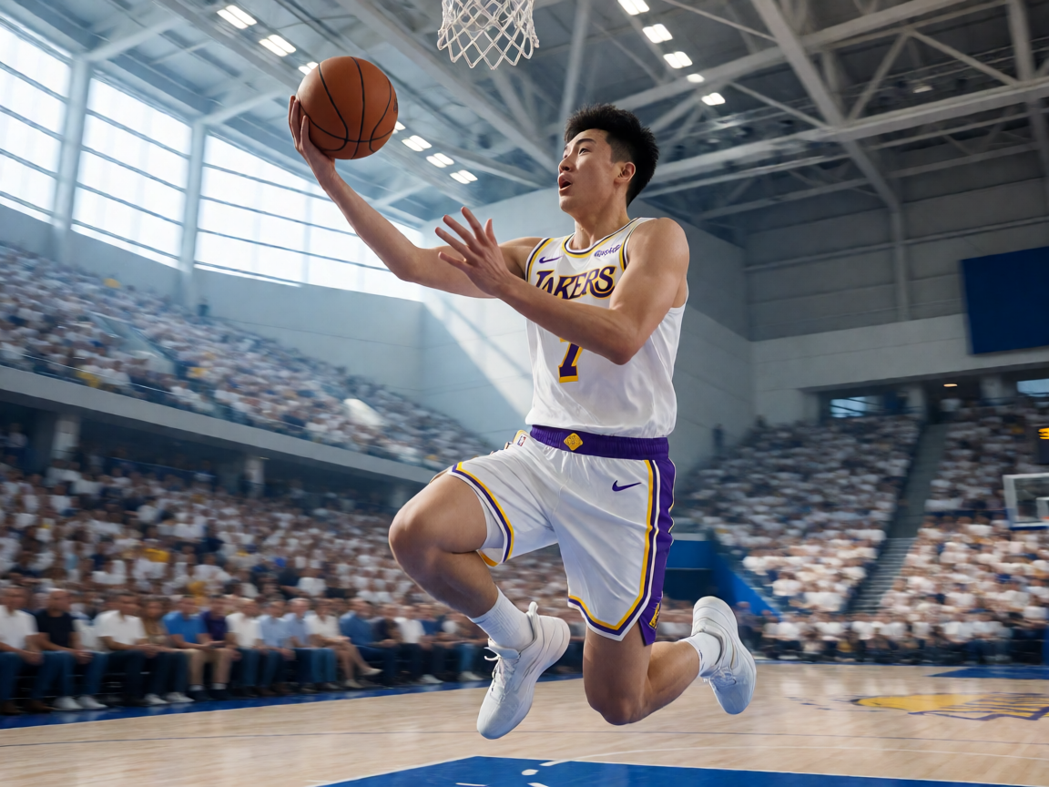 NBA季后赛激烈对抗，球员突破上篮